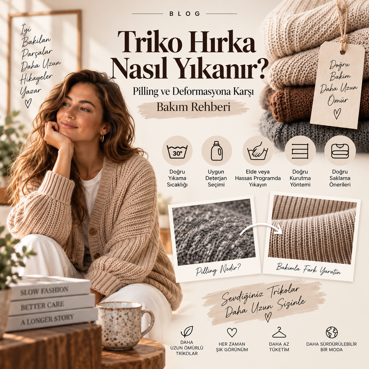 Triko Hırka Nasıl Yıkanır? Pilling ve Deformasyona Karşı Bakım Rehberi