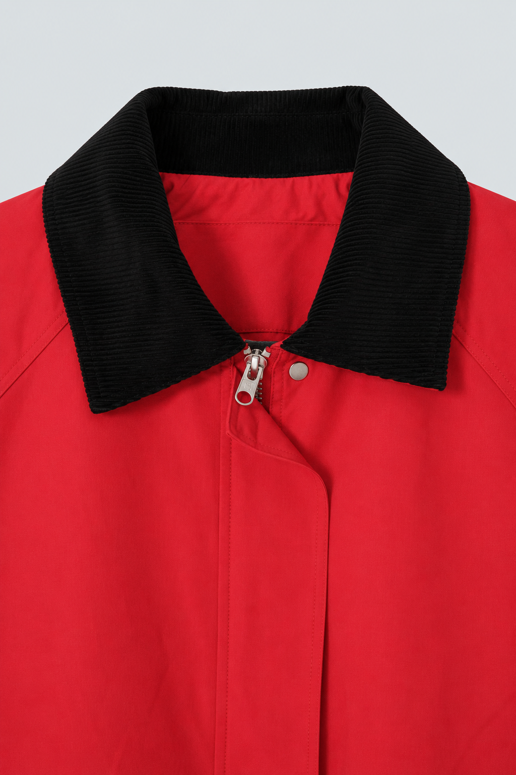 Abbra kadın reglan kol mont kırmızı - 4. görsel