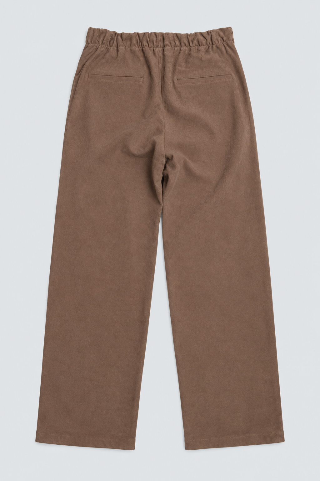 Abbra kadın beli lastikli pantolon vizon - 4. görsel