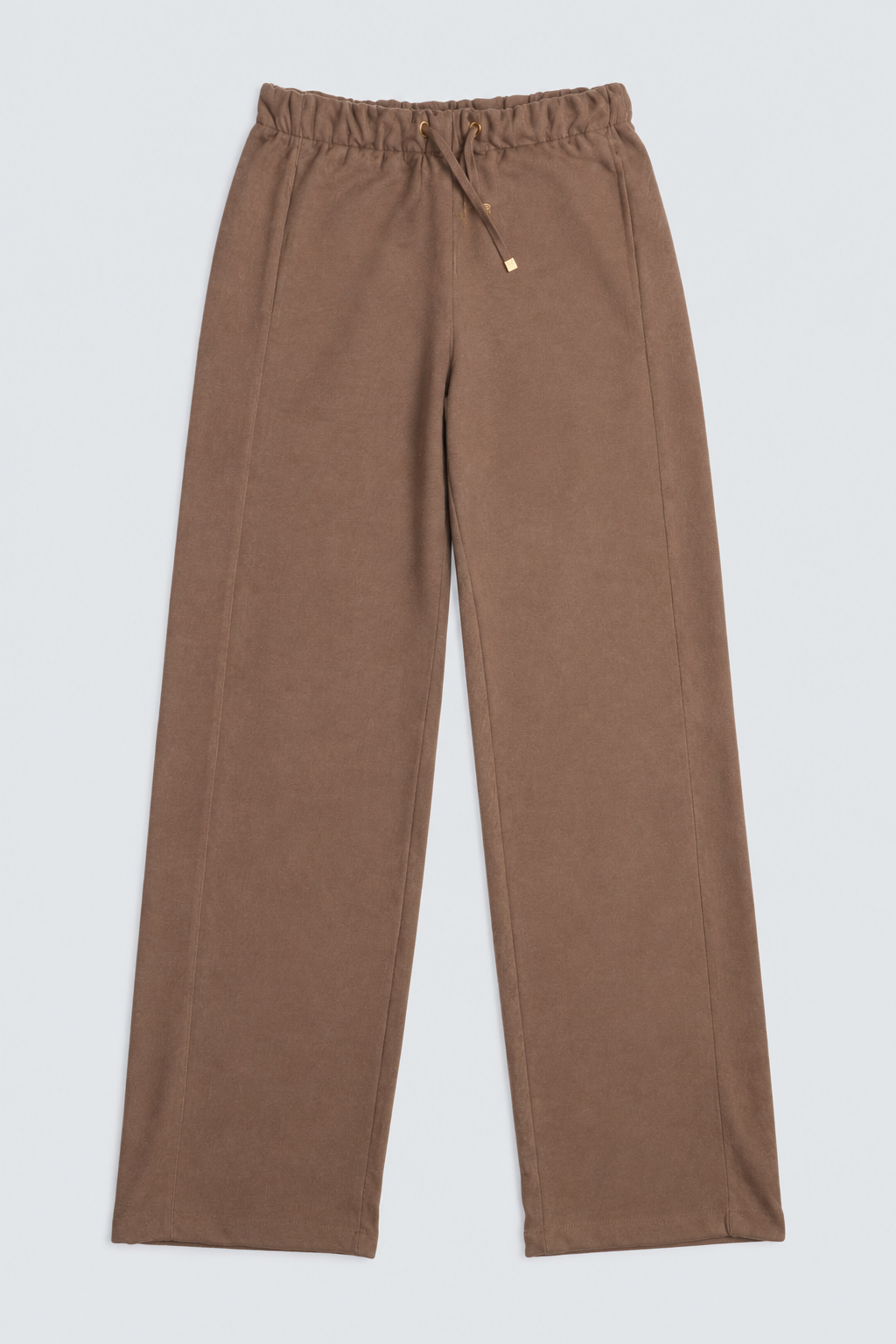 Abbra kadın beli lastikli pantolon vizon - 3. görsel