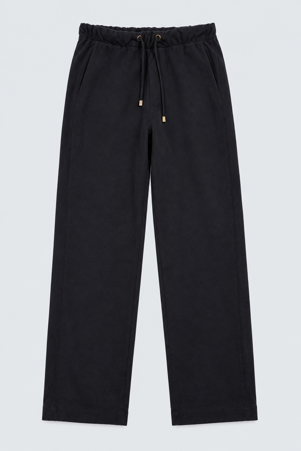Abbra kadın beli lastikli pantolon lacivert - 3. görsel