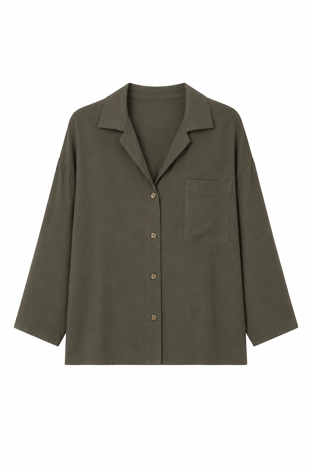 Abbra Kadın Keten Oversize Gömlek